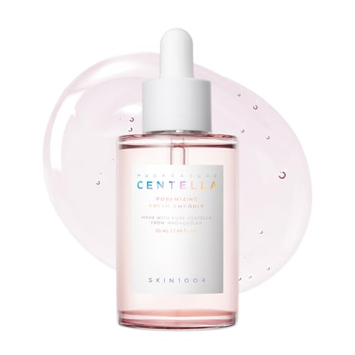 SKIN1004 Centella Poremizing Fresh Ampoule 1.69 fl.oz, 50ml, Korean Pink Serum for Enlarged Pores Minimizing with Madagascar Centella and Himalayan Pink Salt, Hydrating Facial Serum, Korean Skin Care