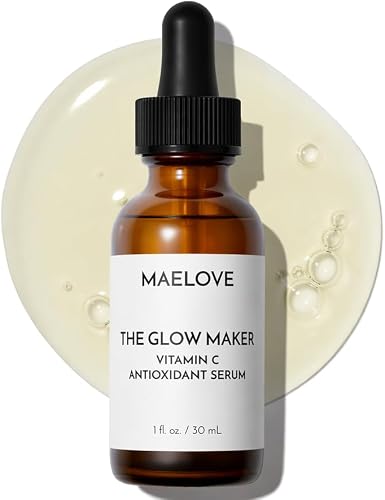MAELOVE Glow Maker Vitamin C Serum with Vitamin E, Ferulic Acid & Hyal — Our recommended configuration for best results