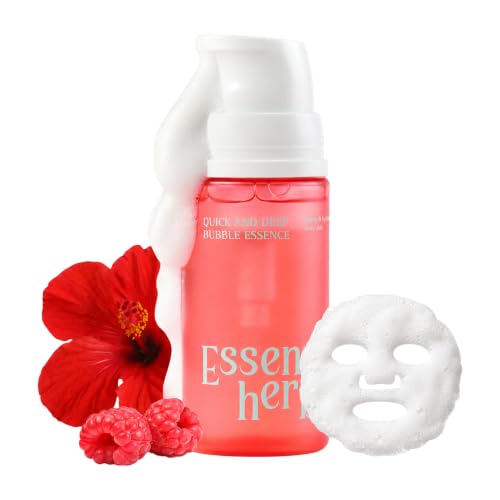 ESSENHERB Quick & Deep Oxy-Bubble Essence | Firming & Glow Serum with Collagen, Peptide & Niacinamide | Fast Absorption & Makeup-Ready | Korean Skincare 3.28 fl oz