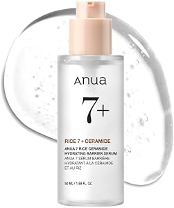 Anua Rice Ceramide 7 Hydrating Barrier Serum, Moisturizing Face Serum, Non-comodogenic, Hy
