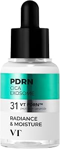 VT COSMETICS PDRN Cica Exosome Ampoule, Firming Serum with Peptide & Ceramide for Anti