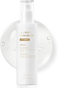 MISSHA Cell Renew Snail Mucin Vitamin C Essence Serum 3.38 Fl oz - Hydrating Korean Skinca
