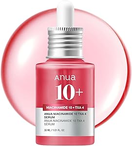 Anua Niacinamide 10 + TXA 4 Serum, Dark Spot Care, Hyaluronic Acid, Tranexamic Acid, Light