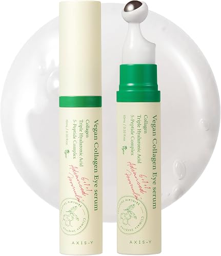 AXIS-Y Vegan Collagen Eye Serum - K Beauty Triple Hyaluronic Acid & Pe — Our recommended pick for most buyers