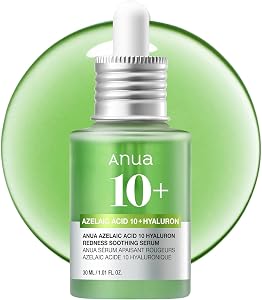 Anua Azelaic Acid 10 Hyaluron Redness Soothing Serum, Facial Serum for Blemish-Prone &