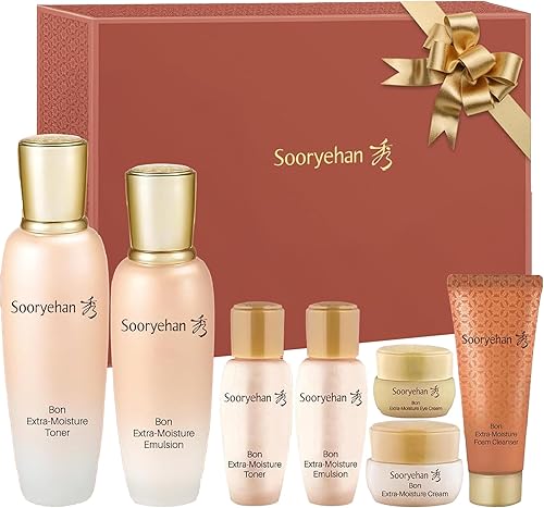 Sooryehan Bon Extra Moisture Korean Skin Care Gift Set (13.01 Fl Oz) - — Build quality and design details up close