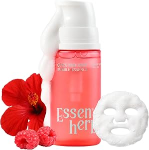 ESSENHERB Quick & Deep Oxy-Bubble Essence | Firming & Glow Serum with Collagen, Pe