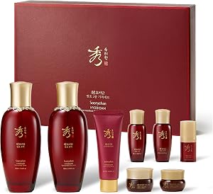 Sooryehan Hyobidam Fermented Skincare Gift Set with Wild Ginseng - Premium Korean Anti-Agi